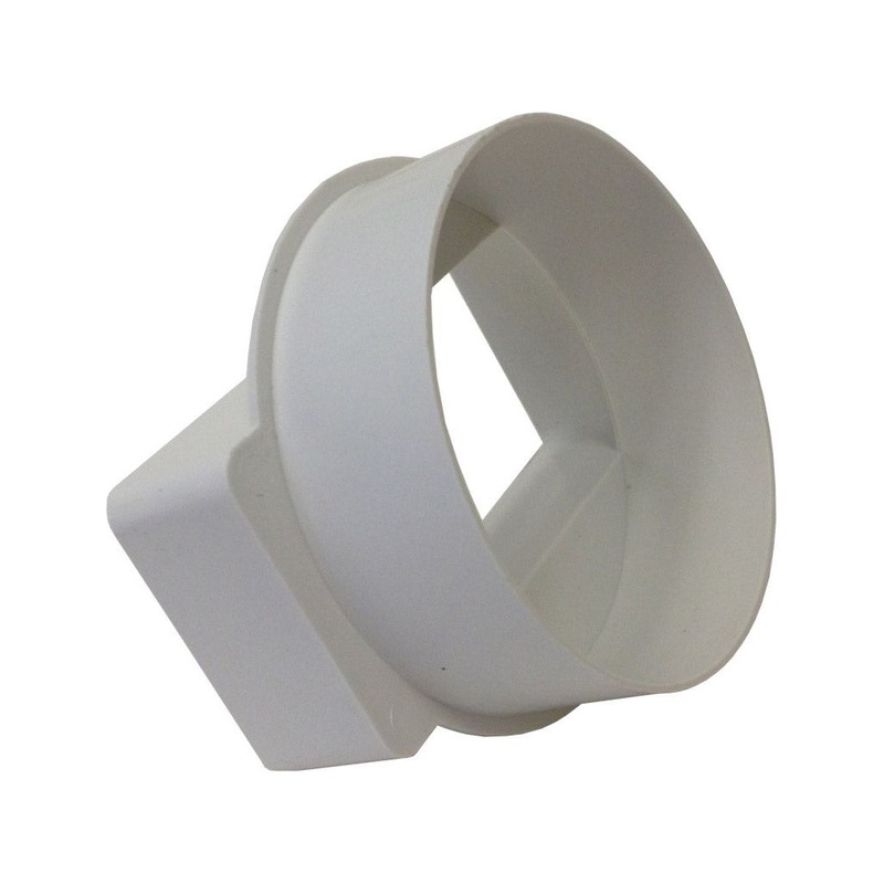 Manrose Adapter Rectangle/Round Male 4/100mm/110x54mm