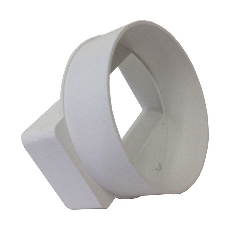 Manrose Adaptor Round To Rectangular Adaptor 4/100mm/110x54mm