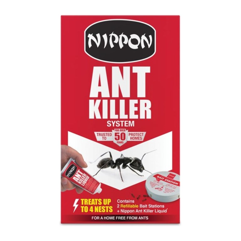 Nippon Ant Killer System 2 Traps & Liquid