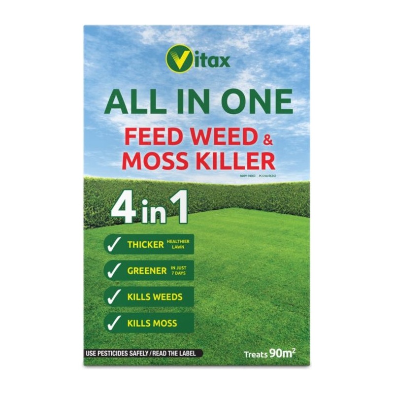 Vitax All In One Feed Weed & Moss Killer Box 90sqm