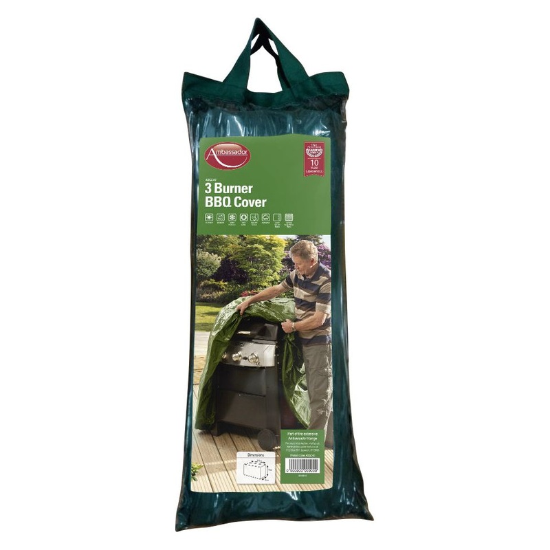 Ambassador Barbecue Cover|3 Burner 149cm x 125cm x 64cm|4 Burner 162cm x 125cm x 64cm