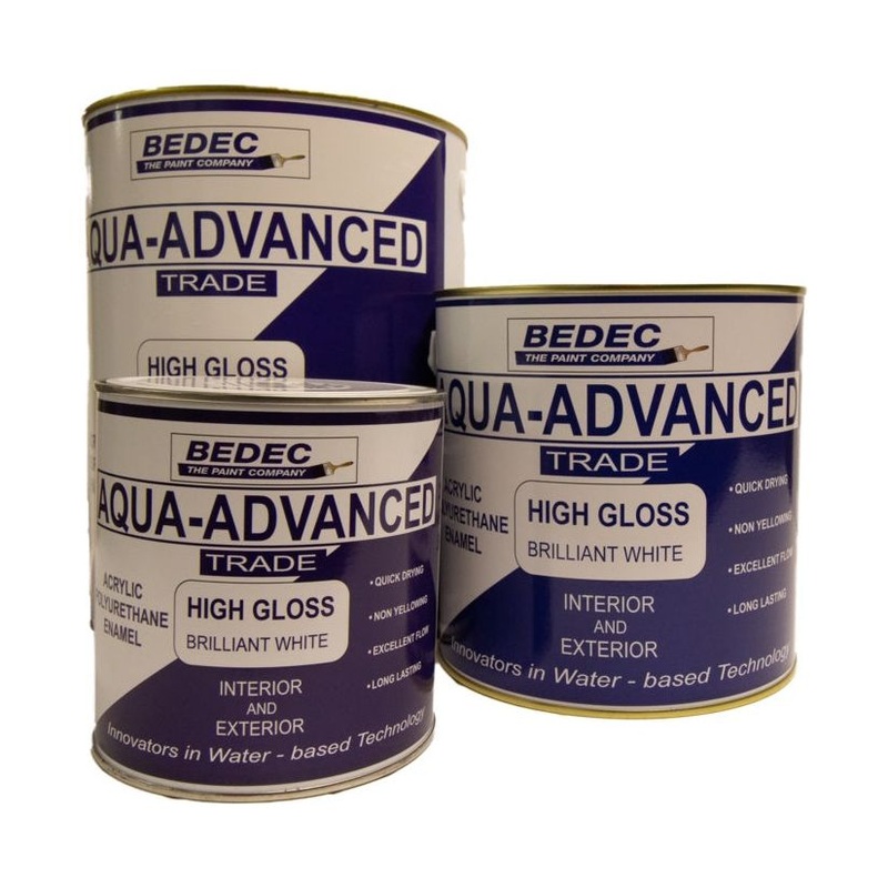 Bedec Aqua Advanced Gloss 5L|Black|Brilliant White