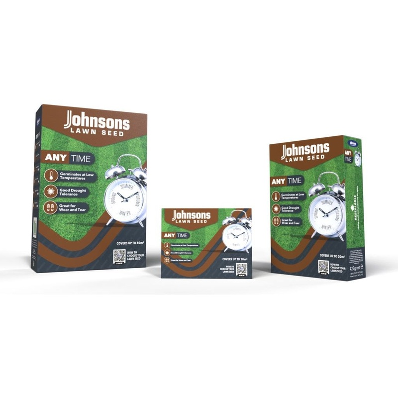 Johnsons Lawn Seed Anytime|10sq/210g|20sqm/425g|60sqm/1.275kg
