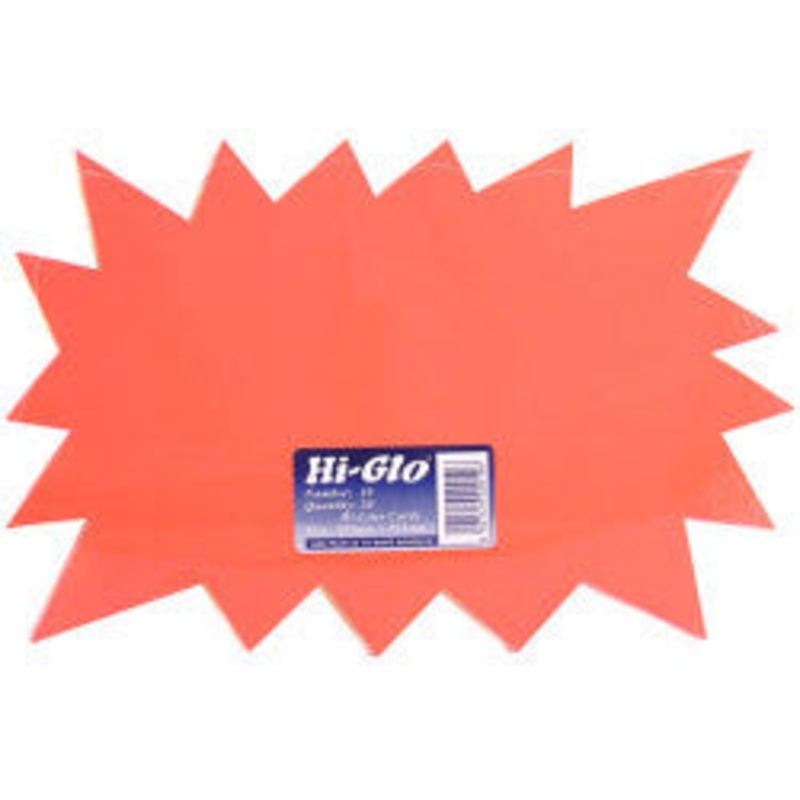 Hi-Glo Blitz Shape  Pack of 20 (12 x 10)