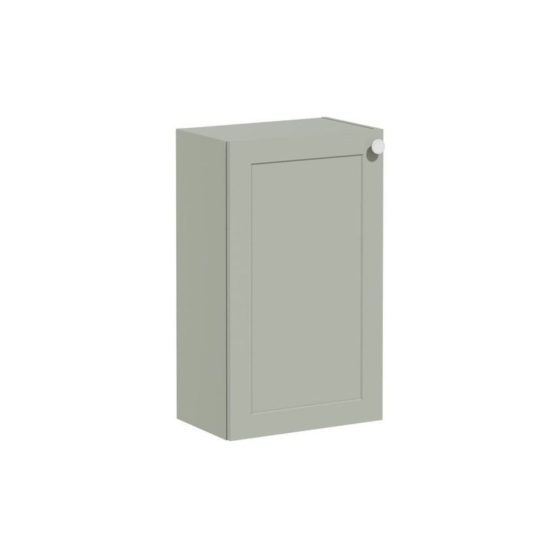VitrA Root Classic 40cm 1 Door Slim Lower/Base Unit (LH Hinge) – Matt Retro Green