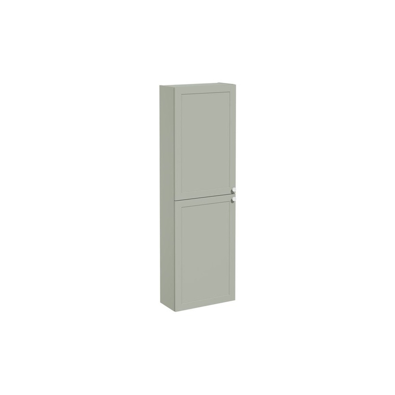 VitrA Root Classic 55cm 2 Door Slim Tall Unit (LH Hinge) – Matt Retro Green