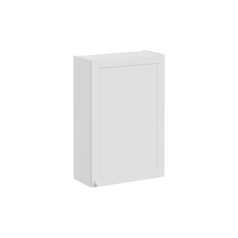 VitrA Root Classic 60cm 1 Door Upper/Wall Unit (RH Hinge) – Matt Light Grey