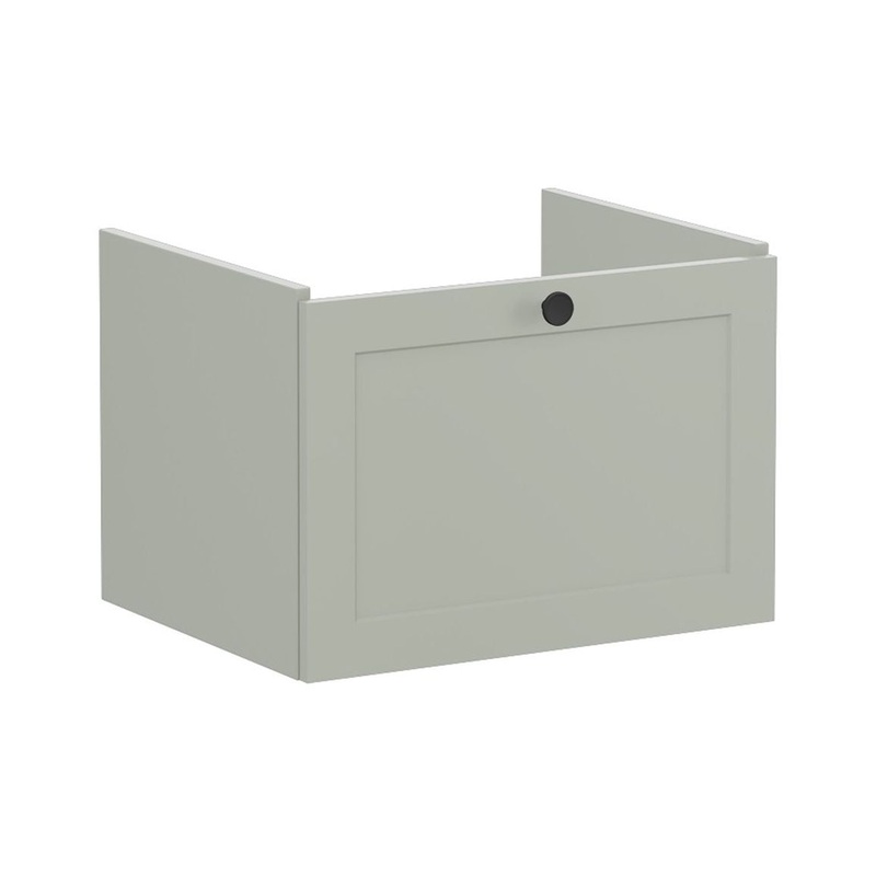 VitrA Root Classic 60cm 1 Drawer Washbasin Unit – Matt Retro Green