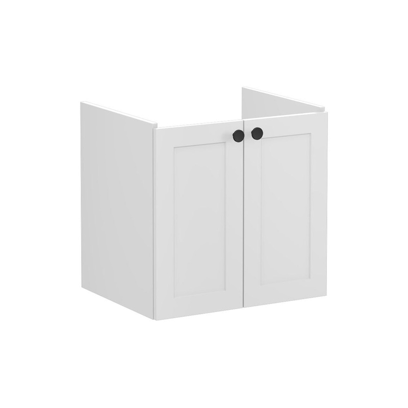 VitrA Root Classic 60cm 2 Door Wall Hung Washbasin Unit – Matt Light Grey