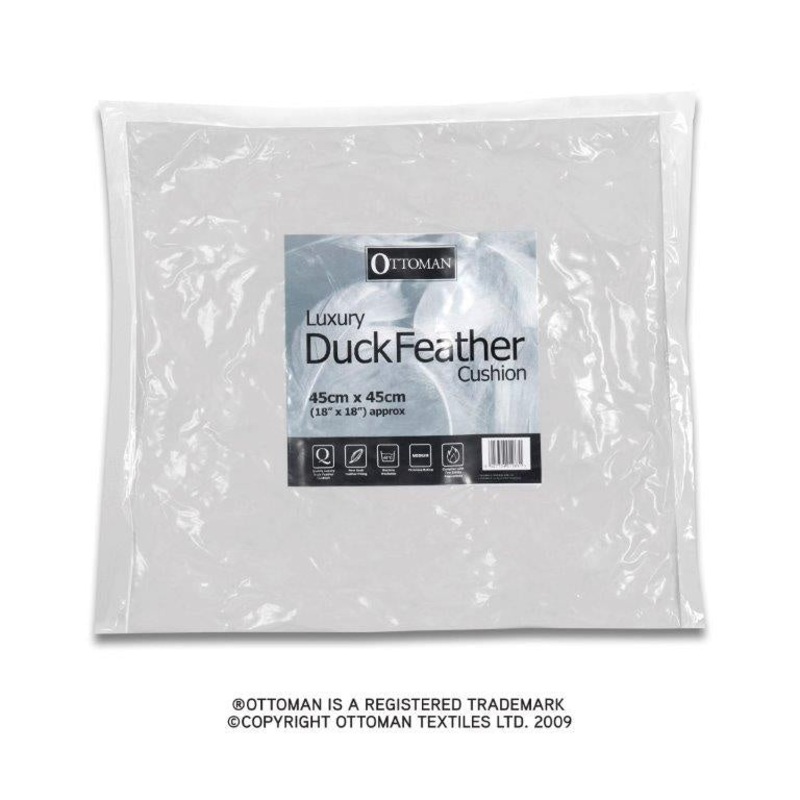 Ottoman Duck Feather Cushion Pad