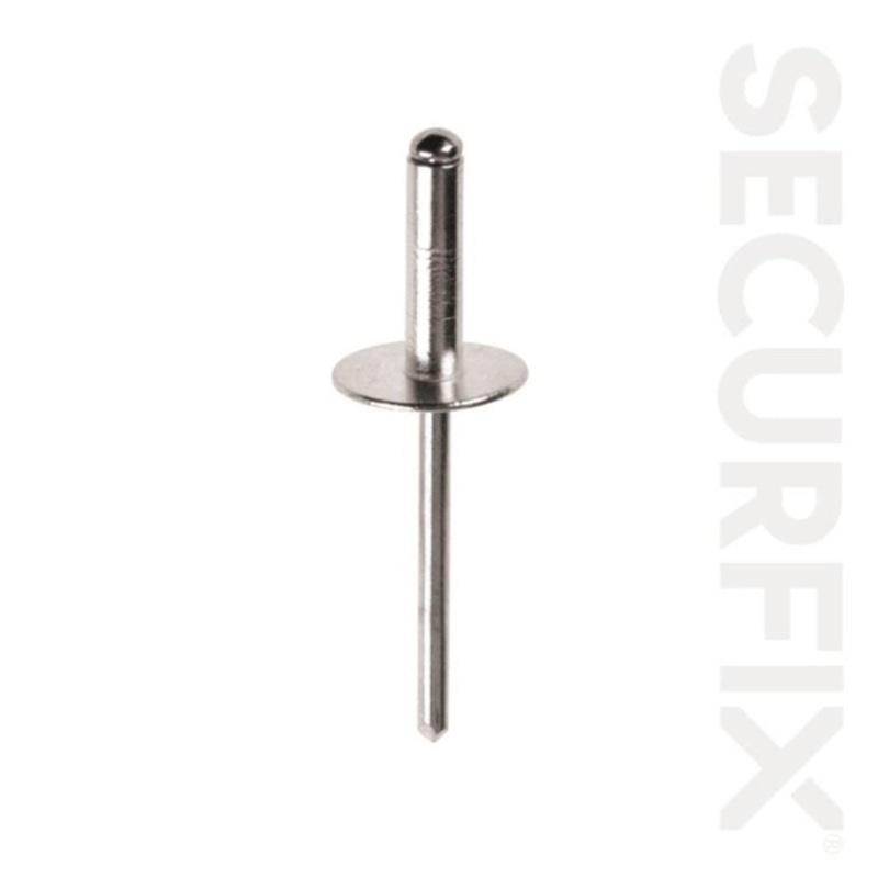 Securfix Domehead Rivets Aluminium/Steel 4.0 x 14mm