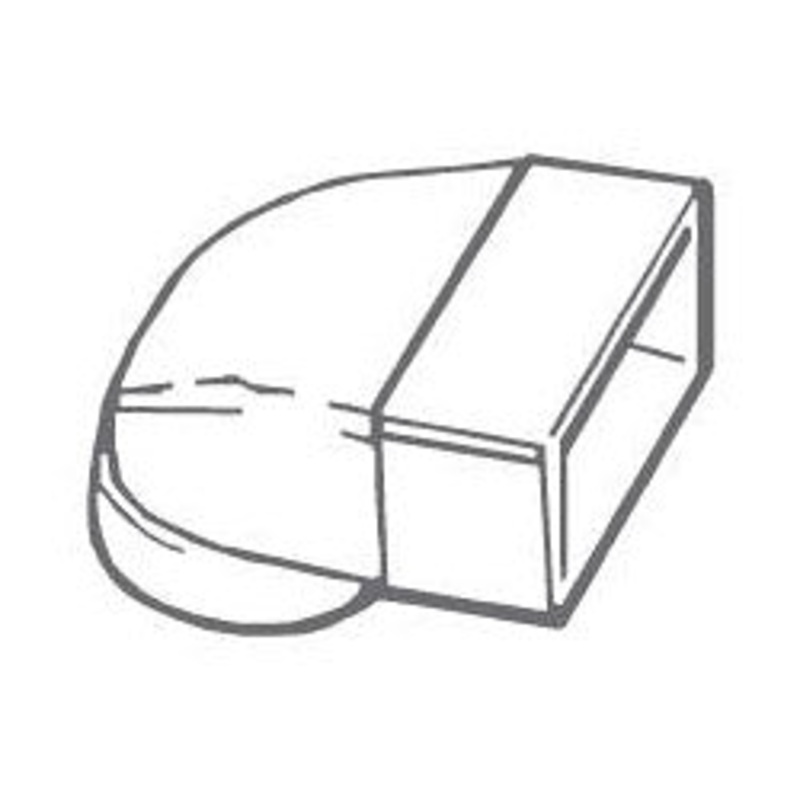 Manrose Elbow Female Round Connector 4/100mm/110x54mm