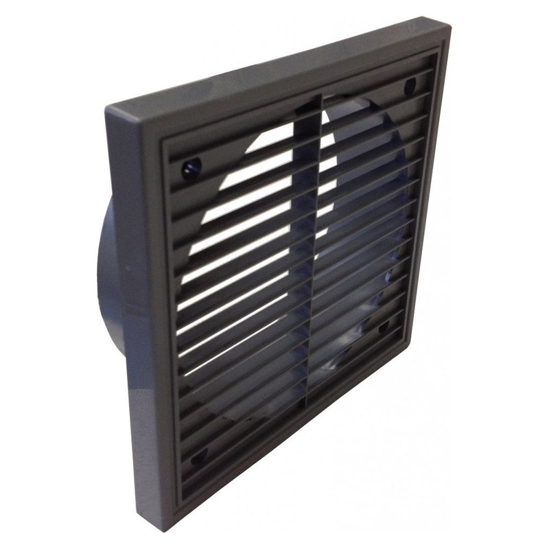 Manrose Fixed Grill + Spigt 6 Grey