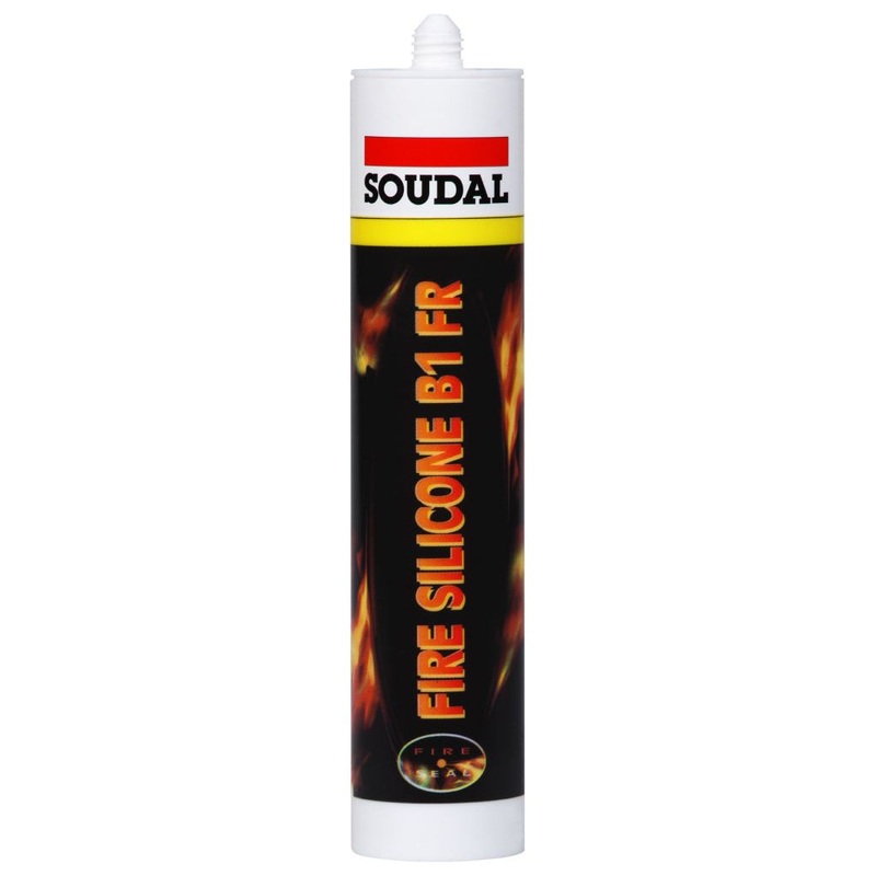 Soudal Fire Silicone B1|310ml Cartridge  Grey|310ml Cartridge White
