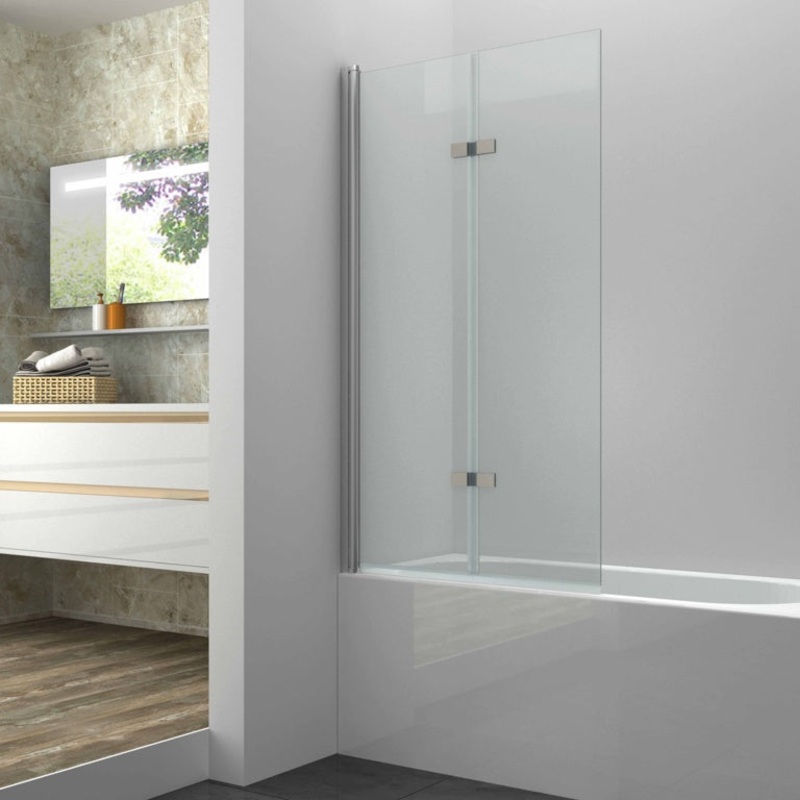 SP Glacier Single Fold Bath Screen 800mm x 1400mm