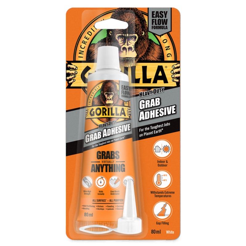 Gorilla Grab Adhesive|80ml White|200ml|270ml Clear