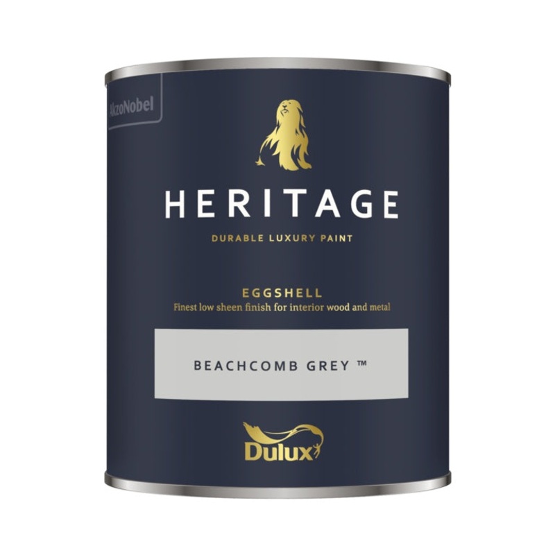 Dulux Heritage Eggshell 750ml|Ash White|Beachcomb Grey|Chalk White|Chiltern White|China White|Extra Deep Base|Indian White|Lead White|Light Base|Turtledove Grey|Wiltshire White