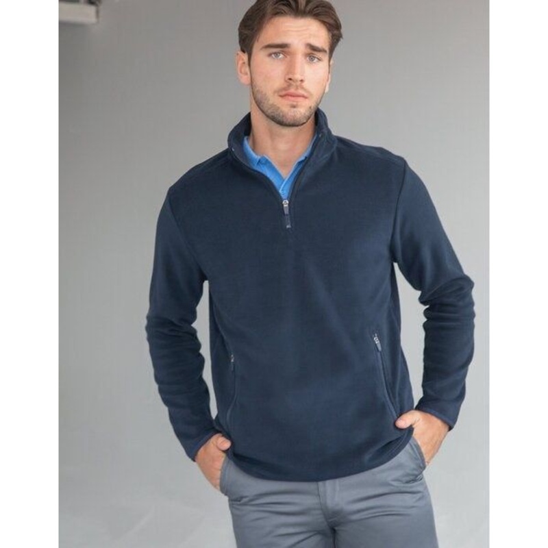 Prestige Henbury Black 1/4 Microfleece