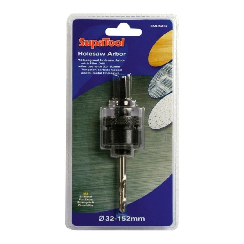 SupaTool Holesaw Arbor|14-30mm|32-152mm