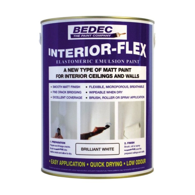 Bedec Interior Flex Matt 5L|Magnolia|White