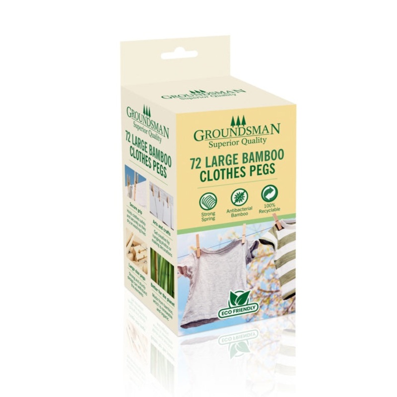 Groundsman Large Bamboo Pegs|Pack 72
