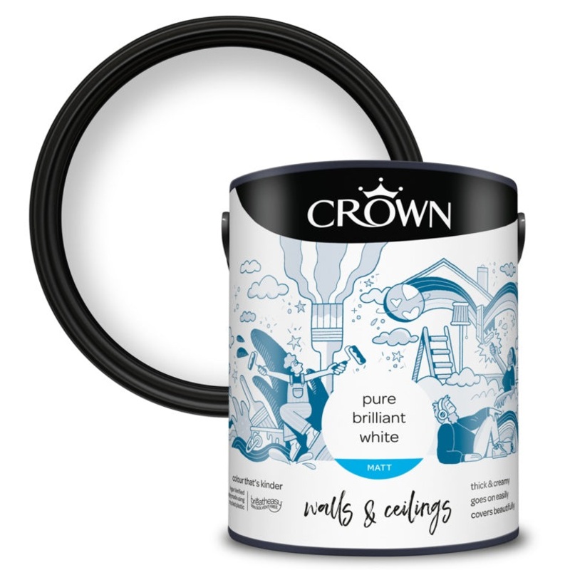 Crown Matt Emulsion 5L|Pure Brilliant White