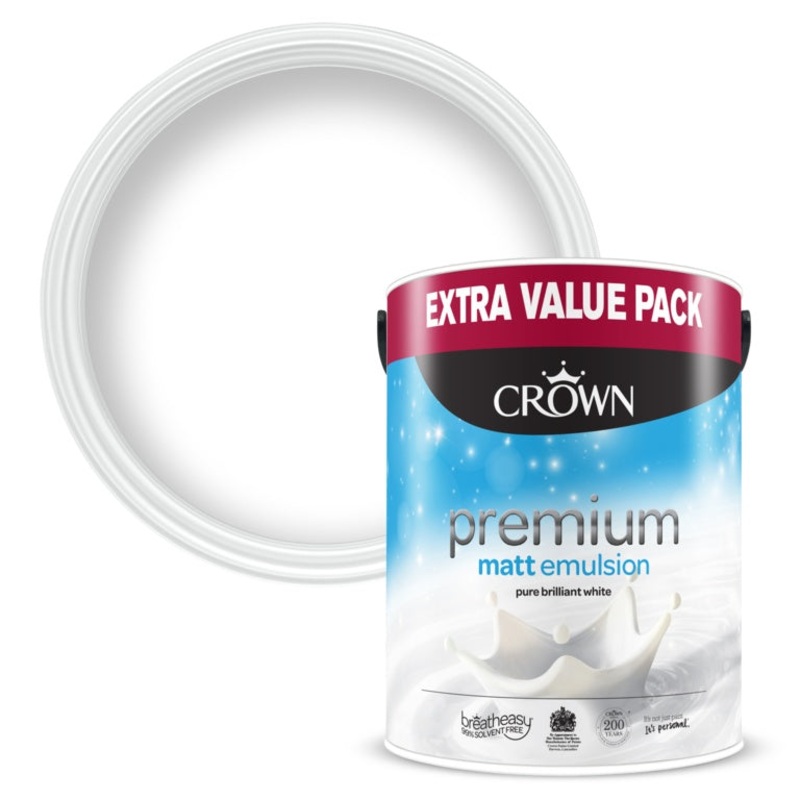Crown Matt Emulsion 6L|Pure Brilliant White