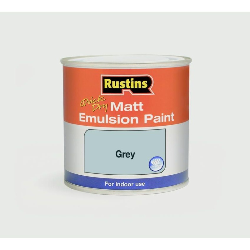 Rustins Matt Emulsion 250ml|Grey|Magnolia|White