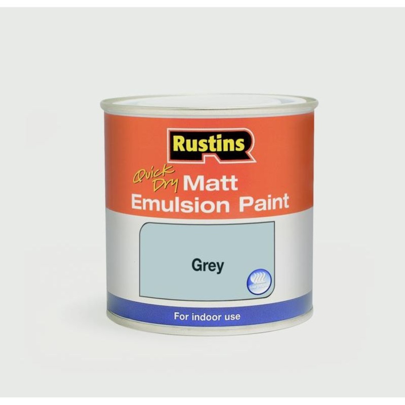 Rustins Matt Emulsion 500ml|Grey|Magnolia|White
