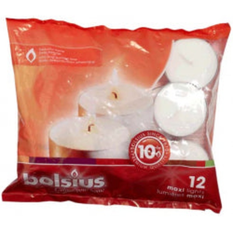 Bolsius Maxi Tealights 60mm|Pack 12