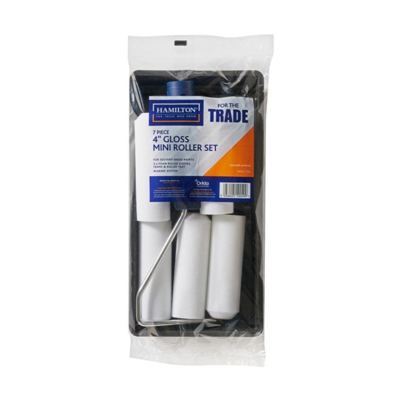 Hamilton For The Trade Medium Pile Mini Gloss Roller Set 4