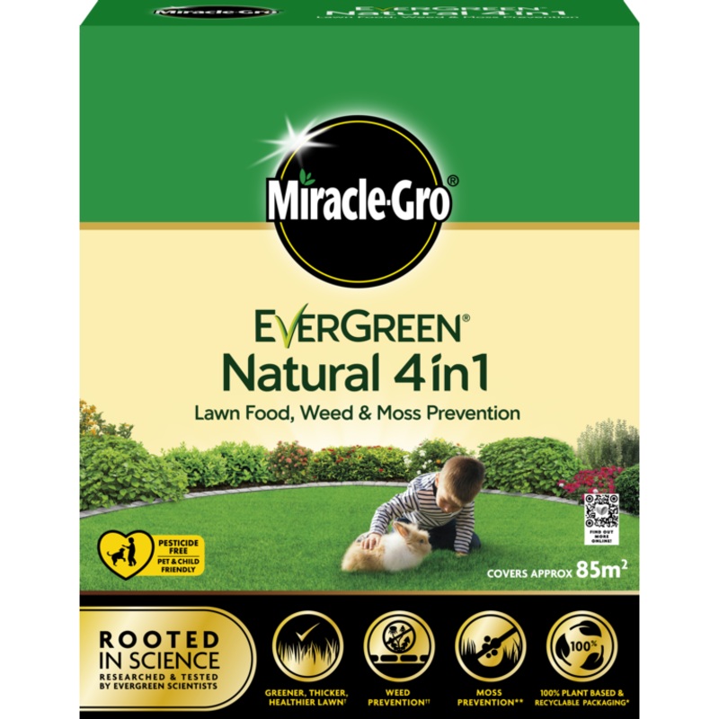 Miracle-Gro Natural 4 in 1 Feed, Weed & Mosskiller