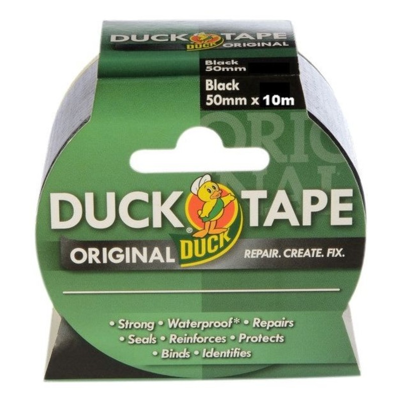 Duck Tape Original 10m x 50mm|Black|White
