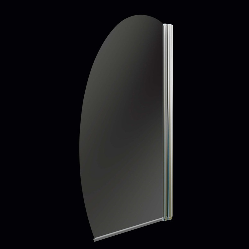 SupaPlumb Oval Bath Screen  1400 x 800mm