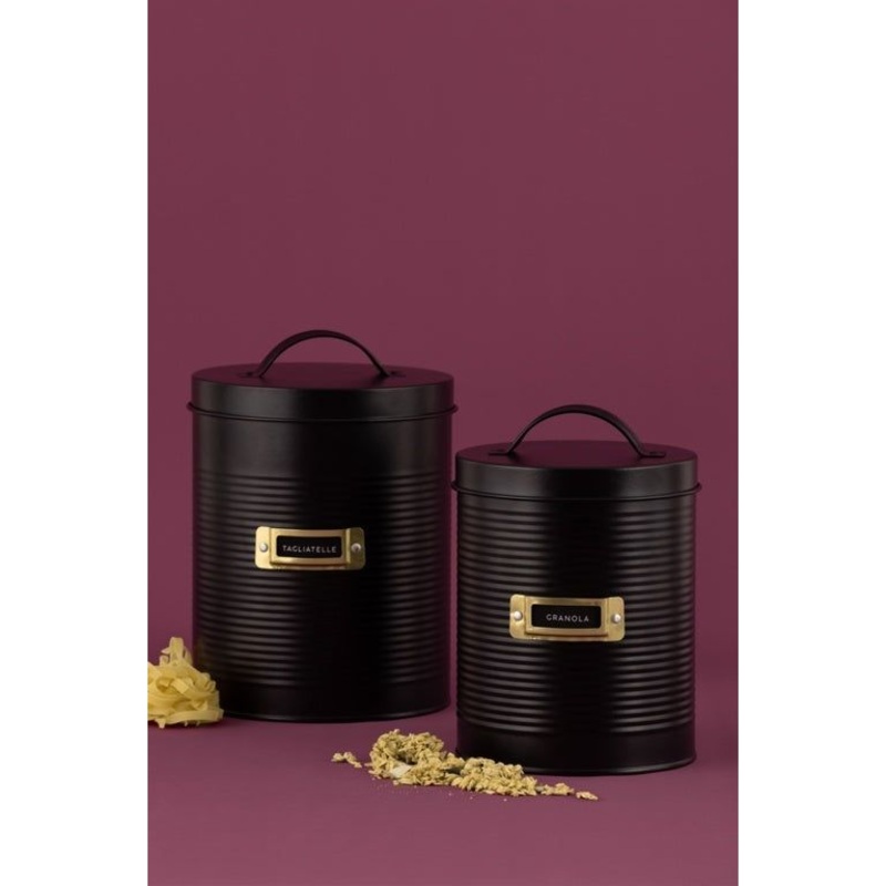 Typhoon Otto Storage Canisters  Set of 2 (Black)