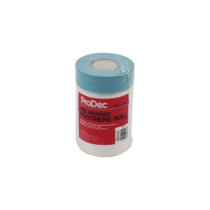 ProDec Pre-Masked Poly Roll|55cm x 25m