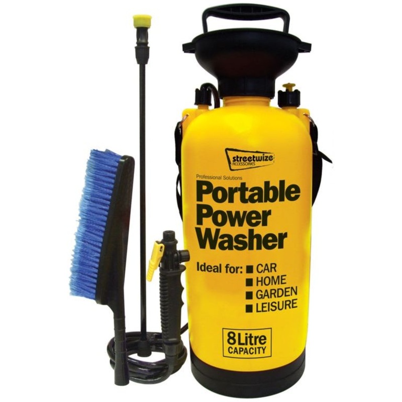 Streetwize Pressure Sprayer With Extra Brush 8L