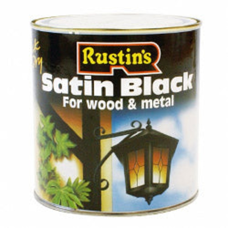 Rustins Quick Dry Satin Black|1L|250ml|500ml