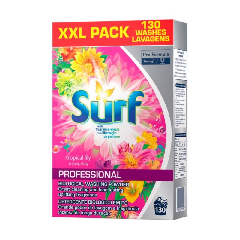 Surf Professional Washing Powder  Tropical Lily, 140 Washes, 8.4kg