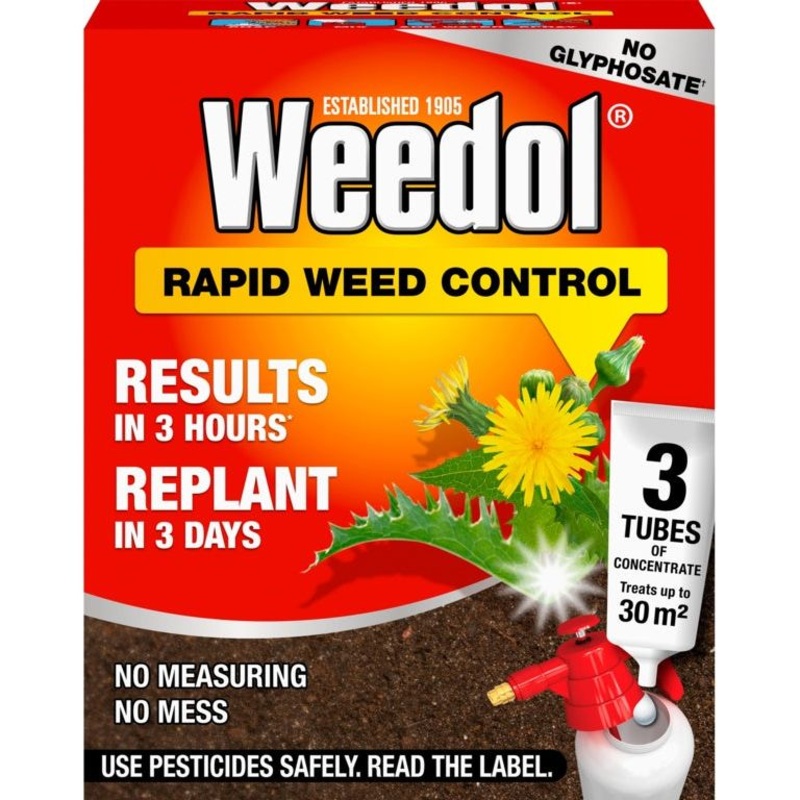 Weedol Rapid Concentrate|3 Tubes|6 Tubes