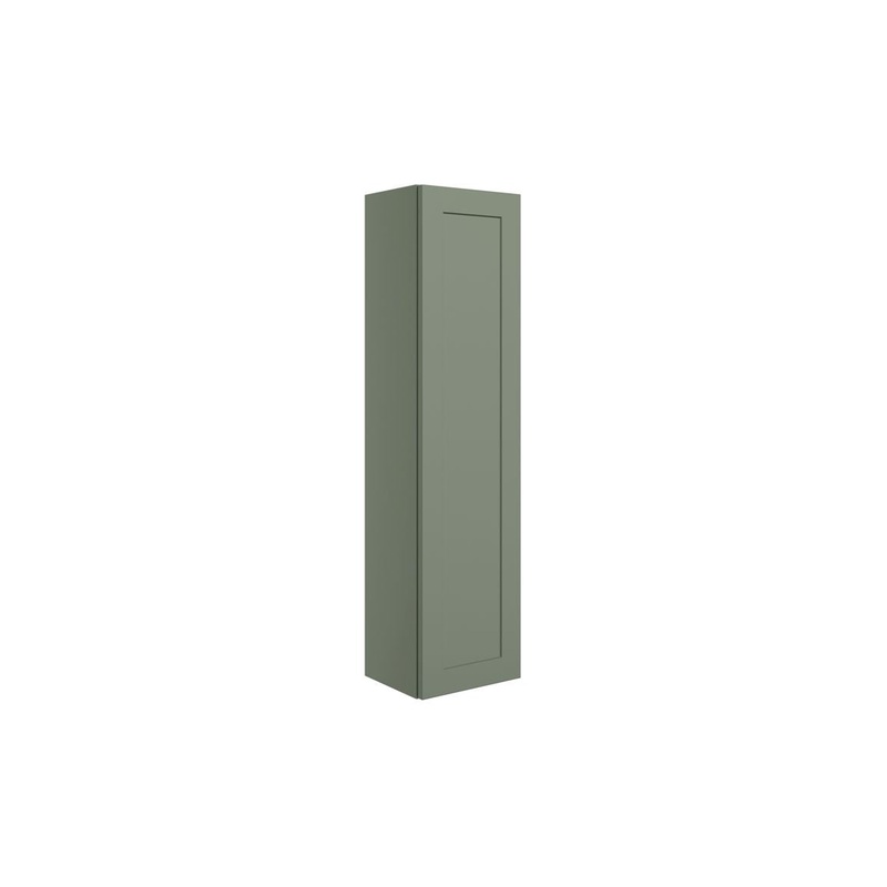Harrogate 300mm Wall Hung 1 Door Tall Unit – Matt Reed Green