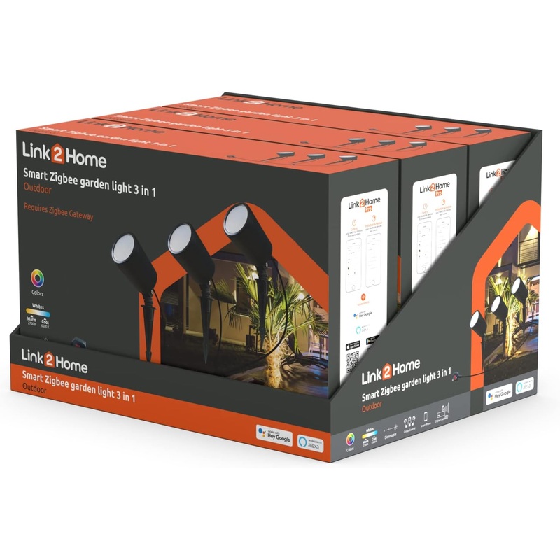 Link2Home Round 3 in 1 Smart Garden Light