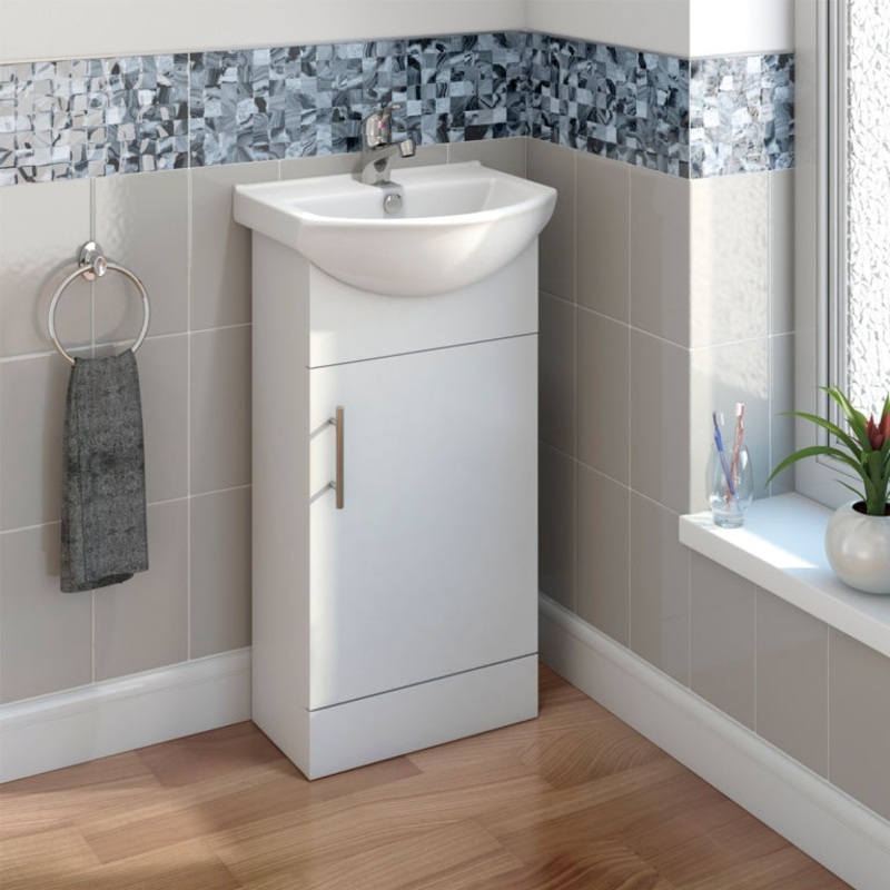 SP Rydal White Single Door Unit 400mm