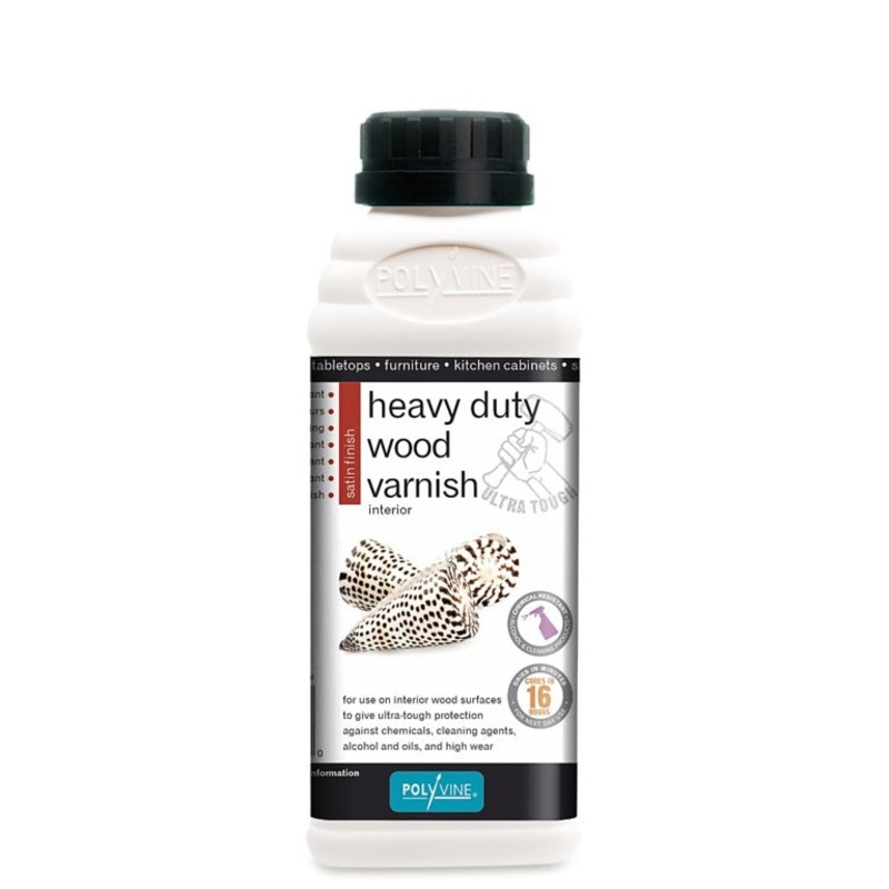 Polyvine Satin Heavy Duty Wood Varnish 500ml