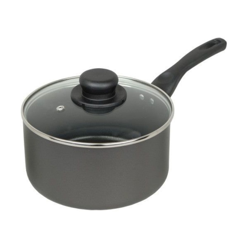 Mtk Housewares Sauce Pan & Glass Lid Non Stick