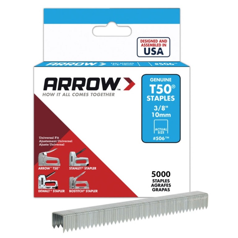 Arrow T50 Staples 10mm 3/8|Box 5000