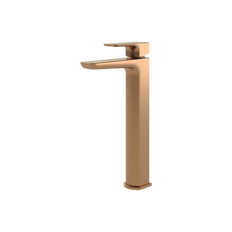 Fegge Tall Basin Mixer – Brushed Bronze