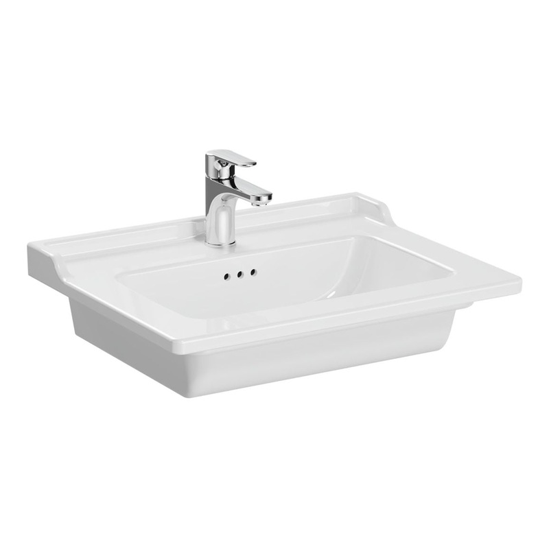 VitrA Integra Classic 610x475mm 1TH Vanity Basin Only – White