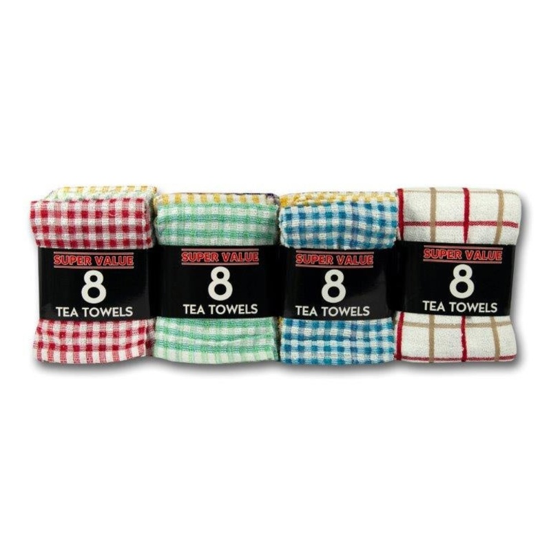 Ottoman Tea Towels|Pack 8|Pack 8
