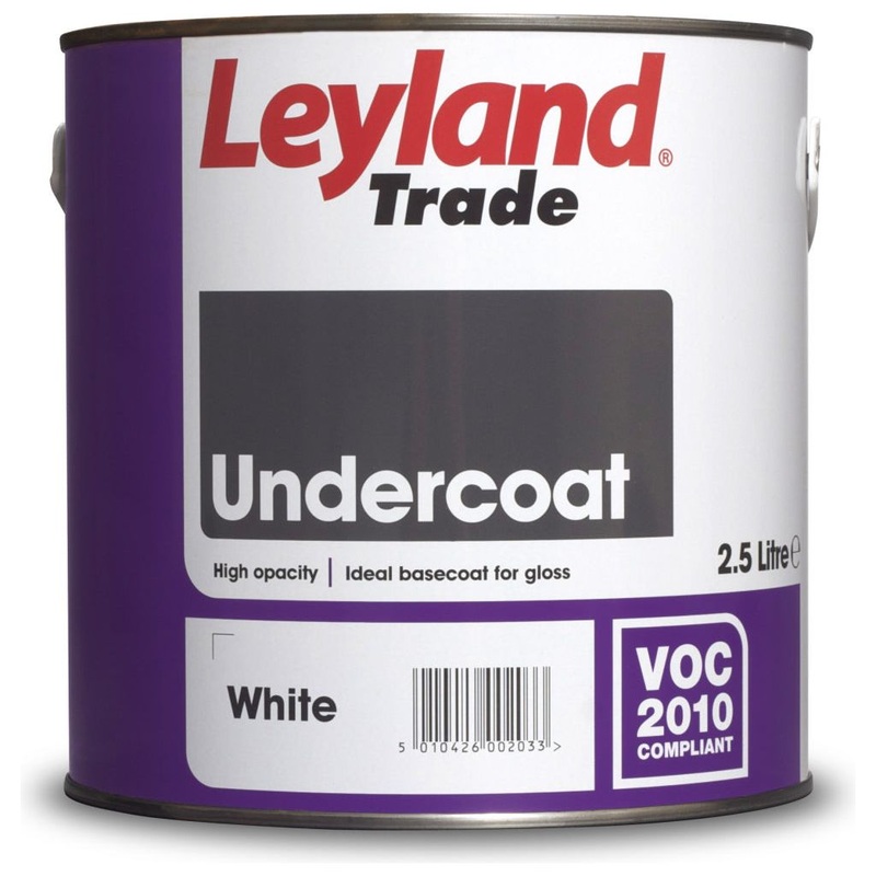Leyland Trade Undercoat|2.5L White|2.5L Dark Grey|5L White|5L Dark Grey